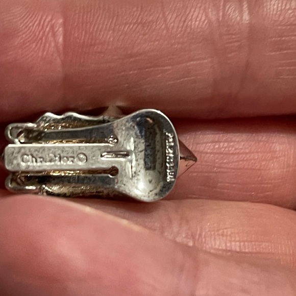 Christian Dior - Stunning Black and Crystal Clip On Earrings - Picture 5 of 9